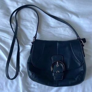 Vintage black Coach mini purse